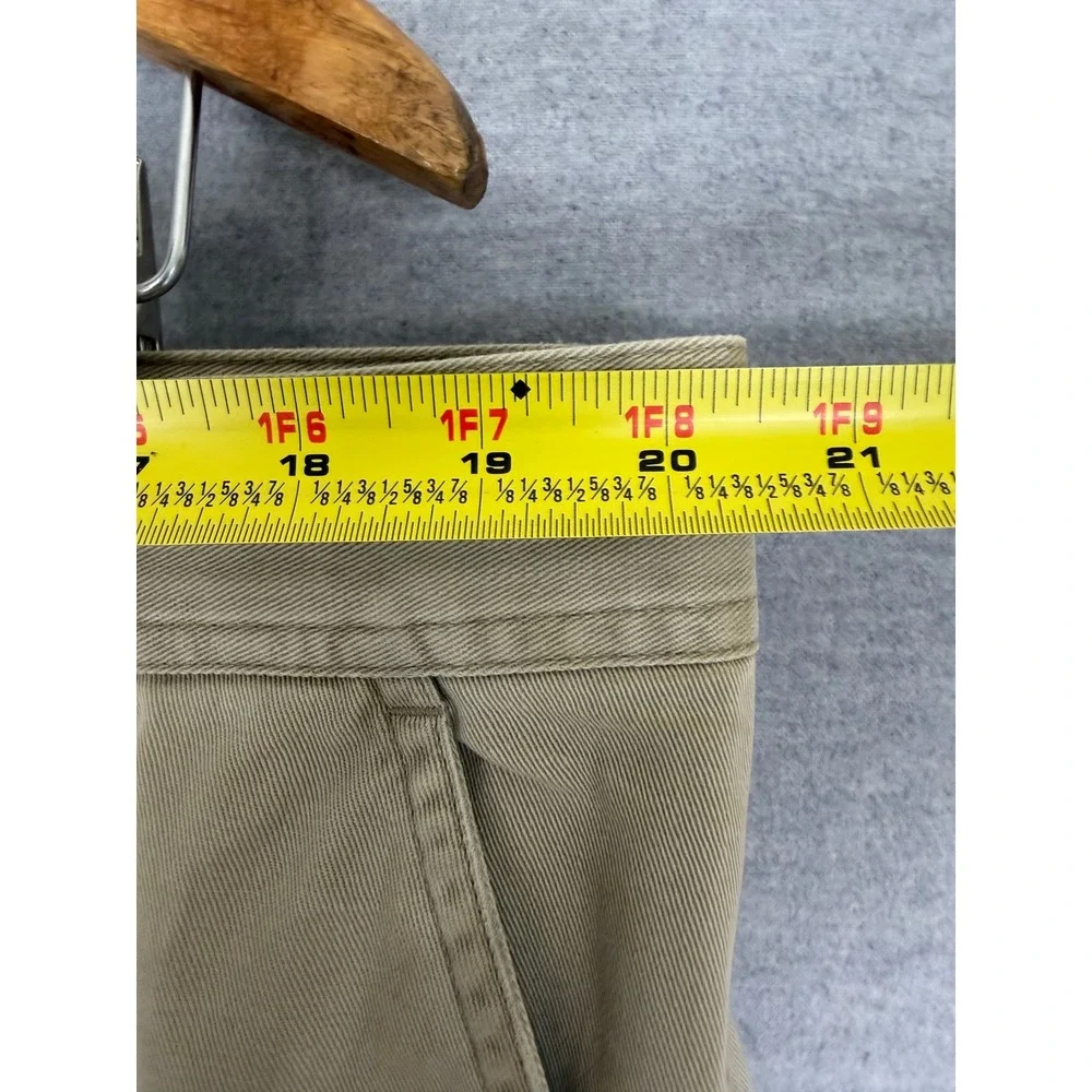 Vintage Polo Ralph Lauren Khaki Cargo Pants Mens 40x32 Tan Cotton Twill Straight